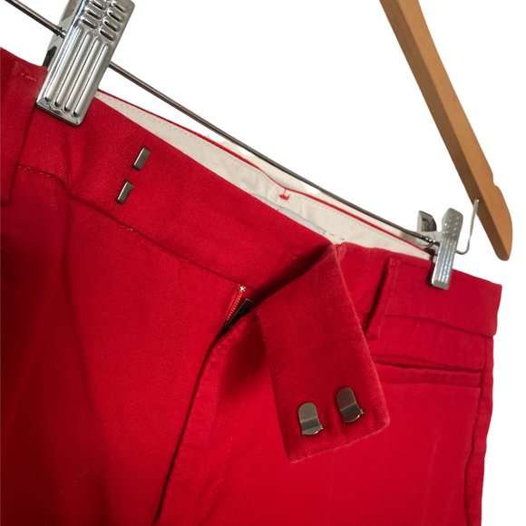GAP Ankle Pants Sz 8A/C 100% Cotton Modern Boot Red - Picture 5 of 8